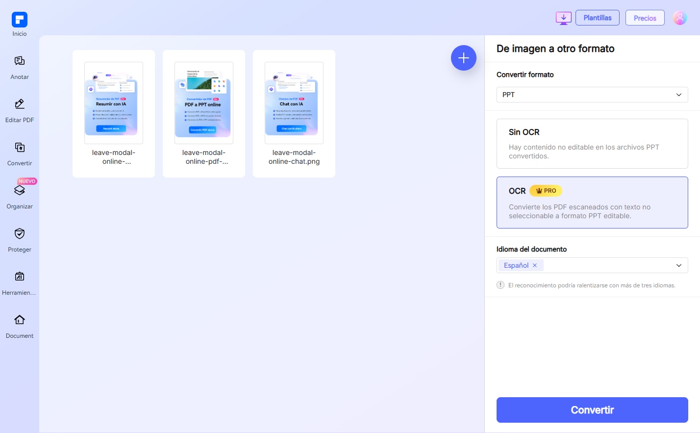 Organiza el orden de las diapositivas