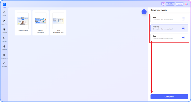 comprimir imagen paso 2