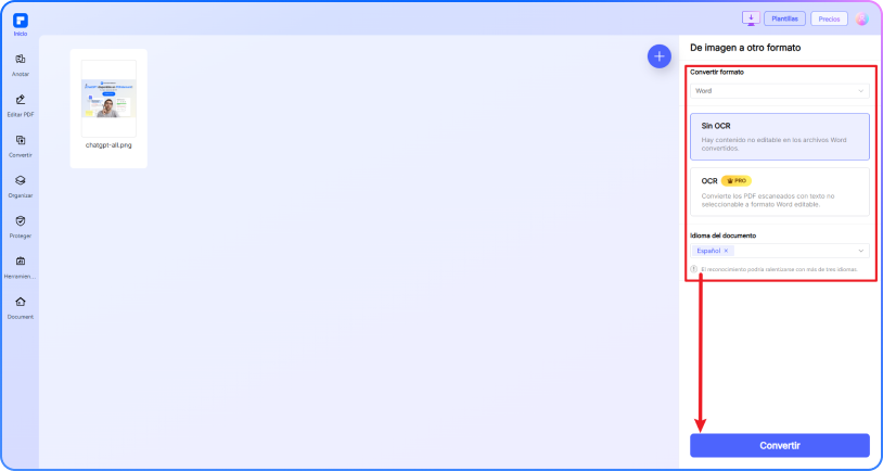 Convertidor de imágenes paso 2