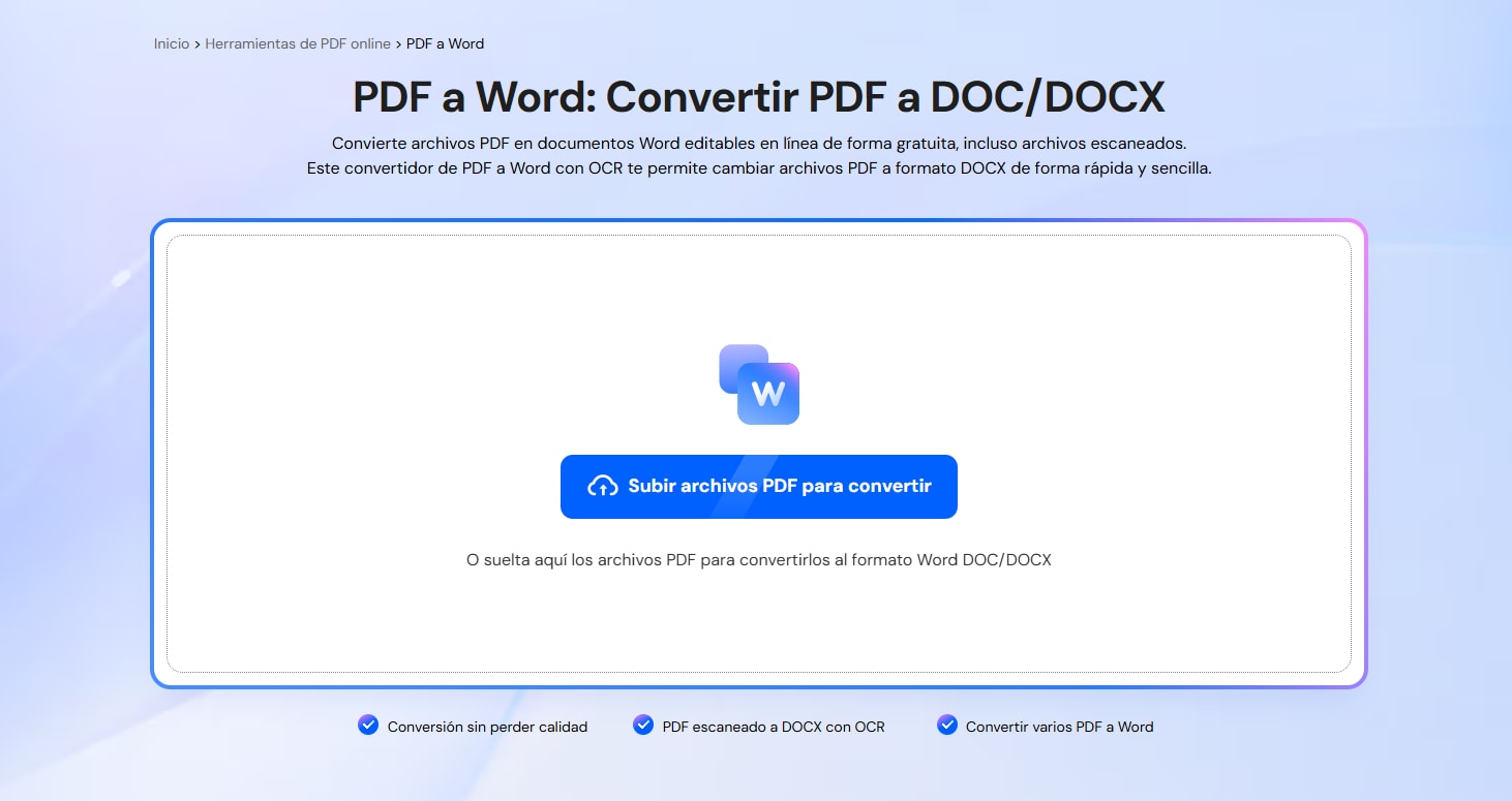 convertidor de PDF a word online gratis
