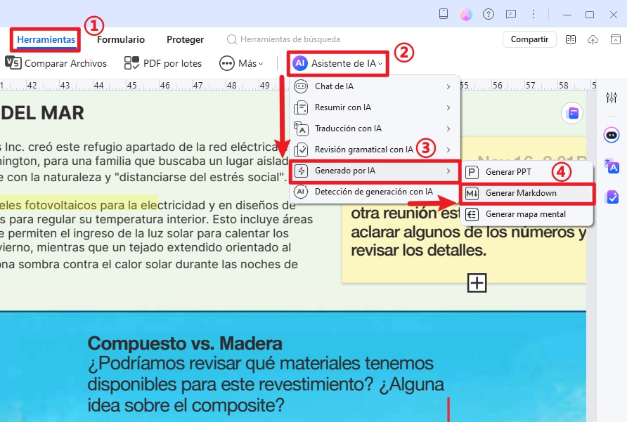 Alternativa al editor de Markdown para convertir PDF a Markdown