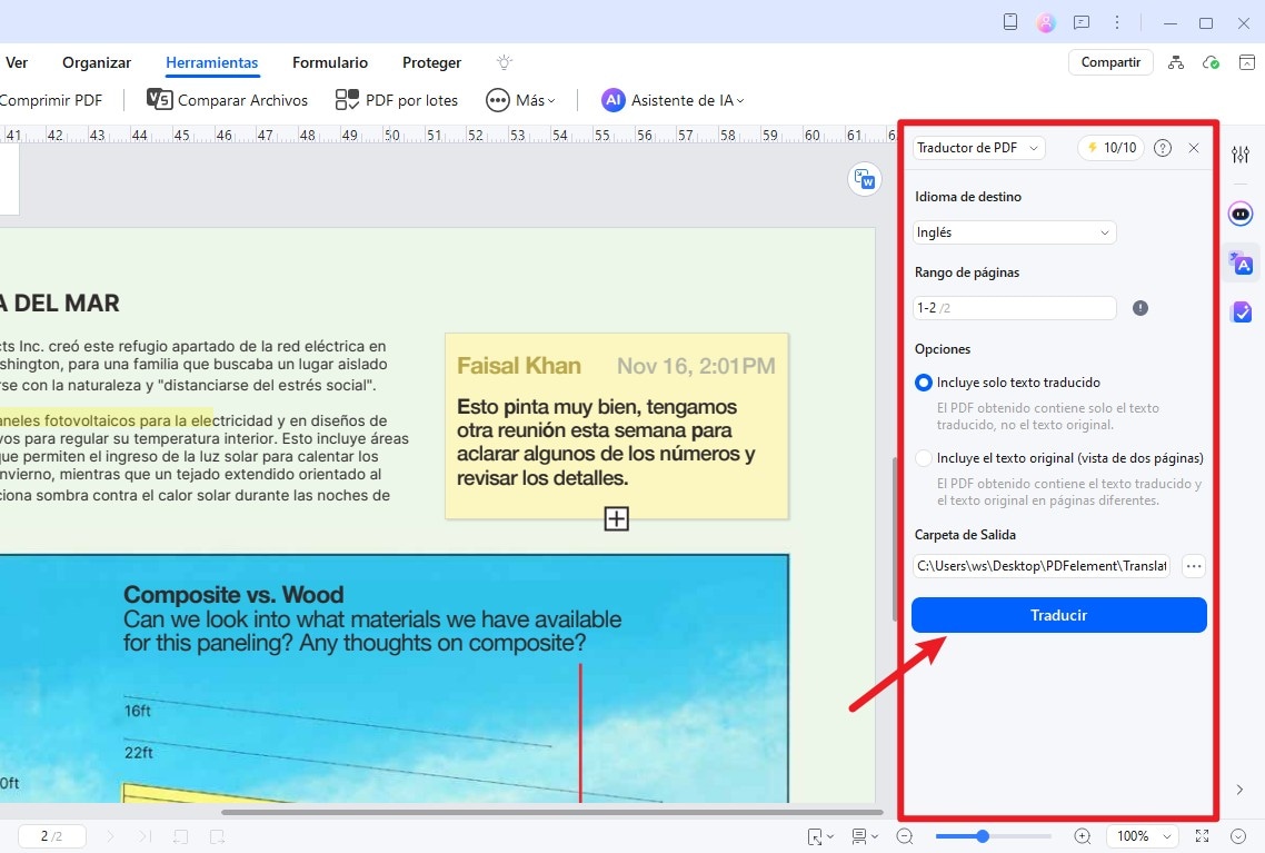 pdfelement traducir pdf