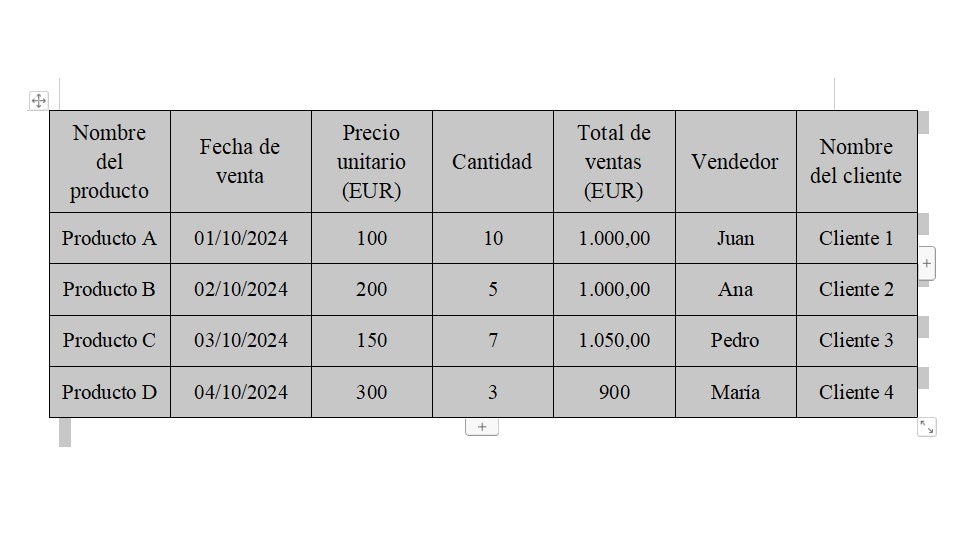 convertir tabla de word a excel