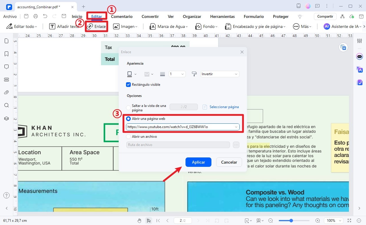 insertar video de youtube en pdf