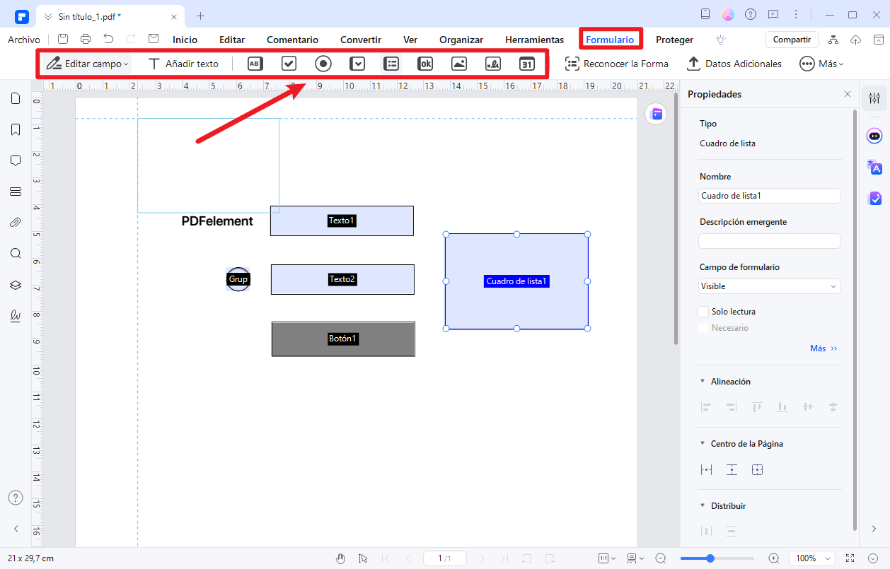 crear un PDF editable para rellenar