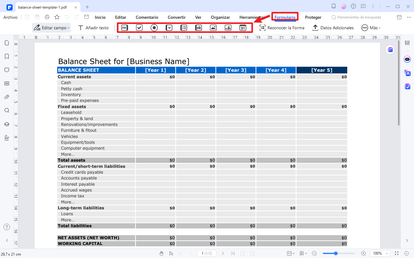 Cómo agregar cuadros de texto rellenables en PDF