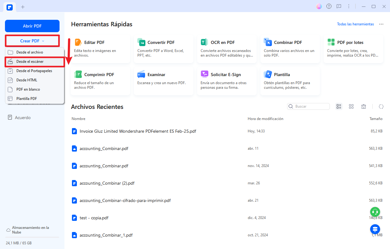 escanear a PDF de forma gratuita