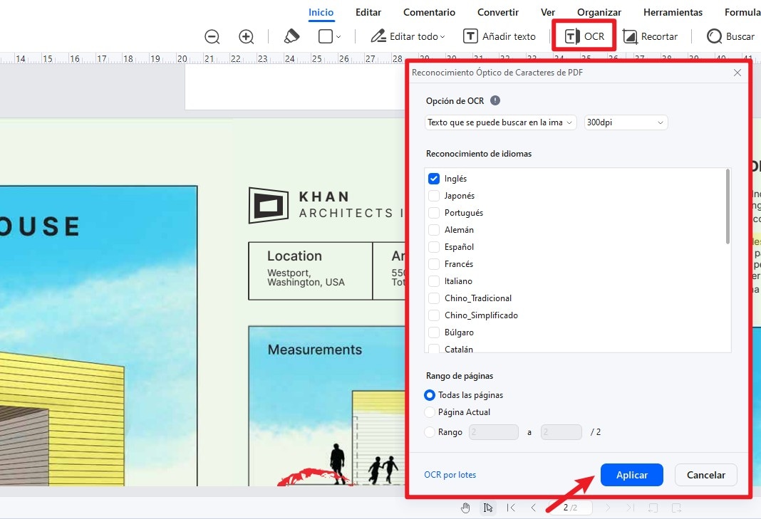 PDFelement ocr feature