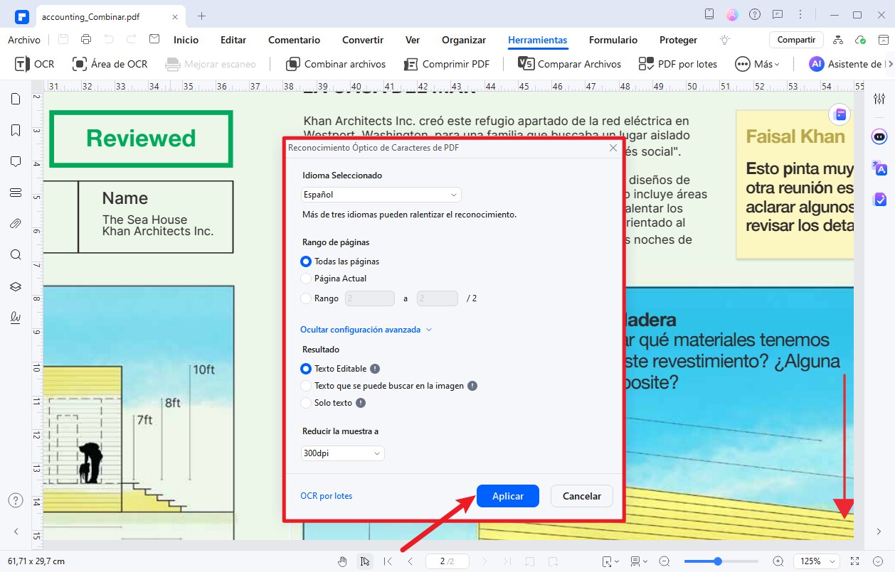 OCR PDF en PDFelement