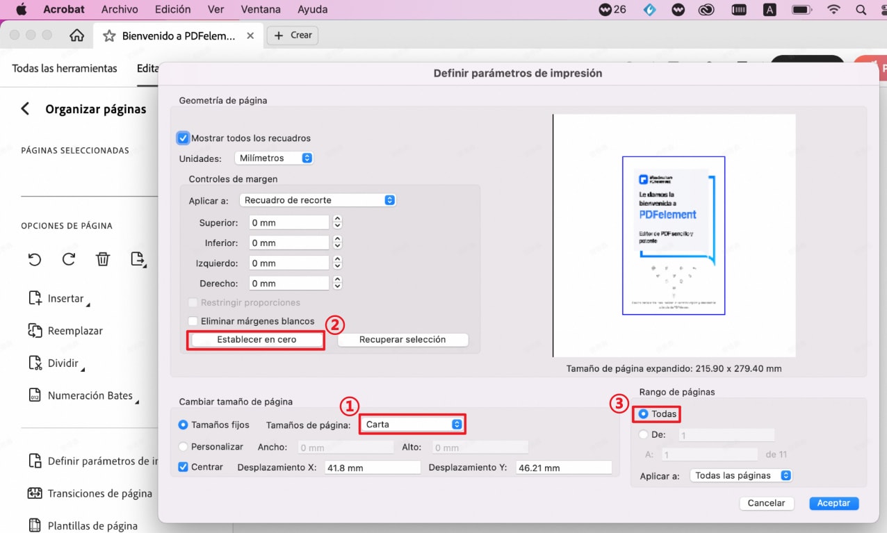¿Cómo añadir márgenes a un PDF Adobe Acrobart Pro?