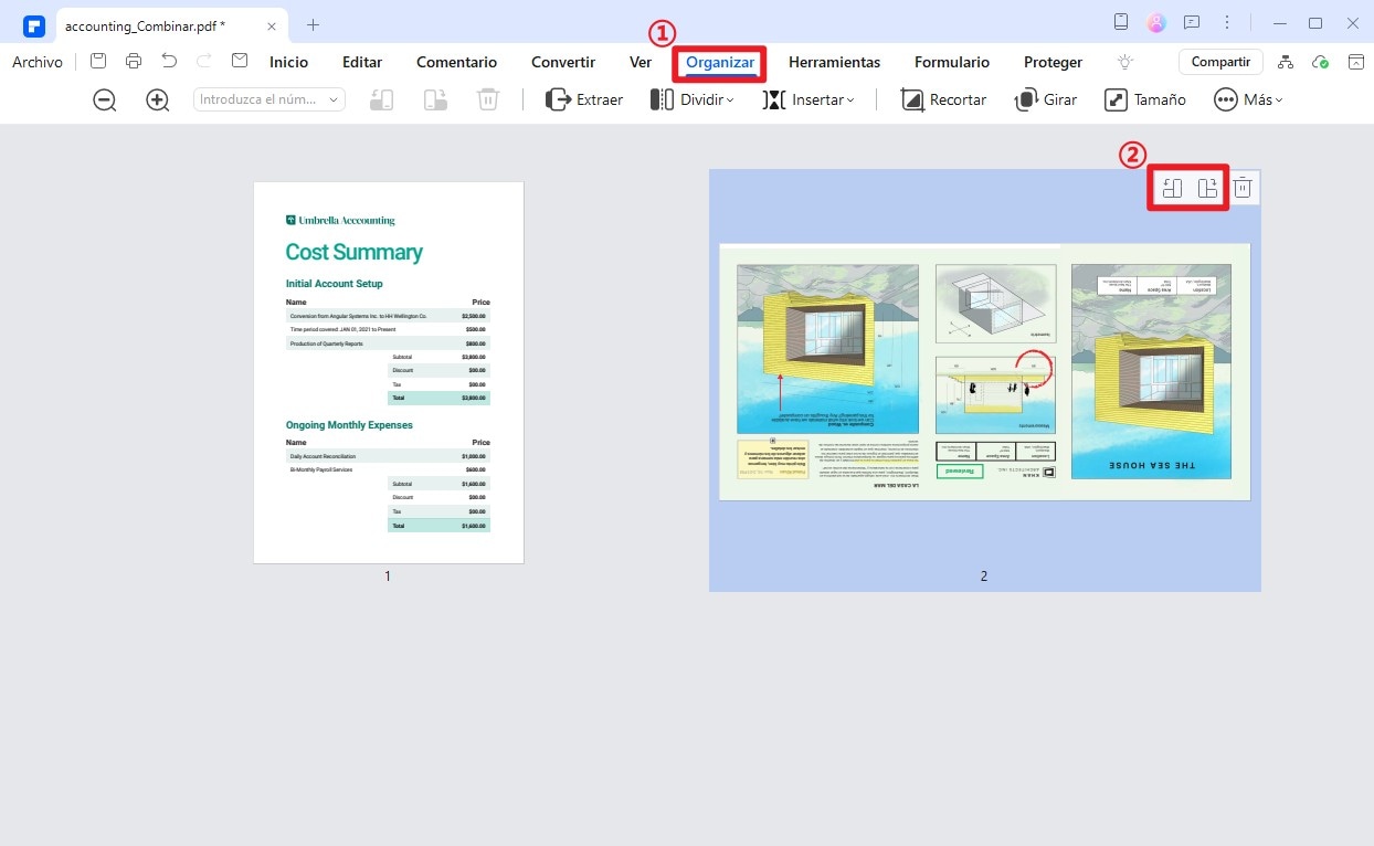 Cómo rotar una página en PDF