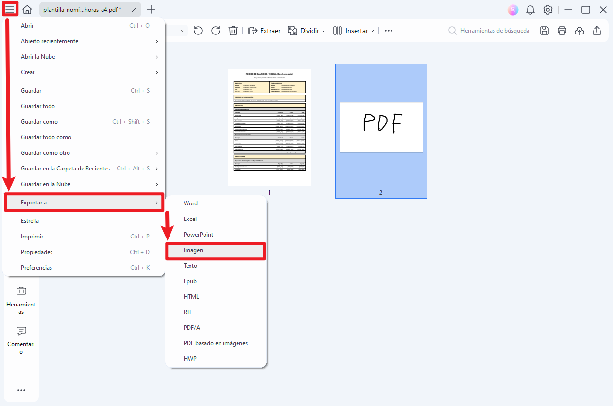 aplanar el documento para fijar las anotaciones