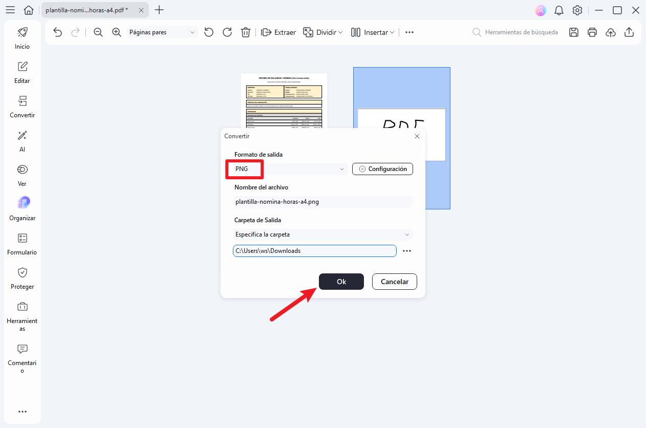 aplanar el documento para fijar las anotaciones