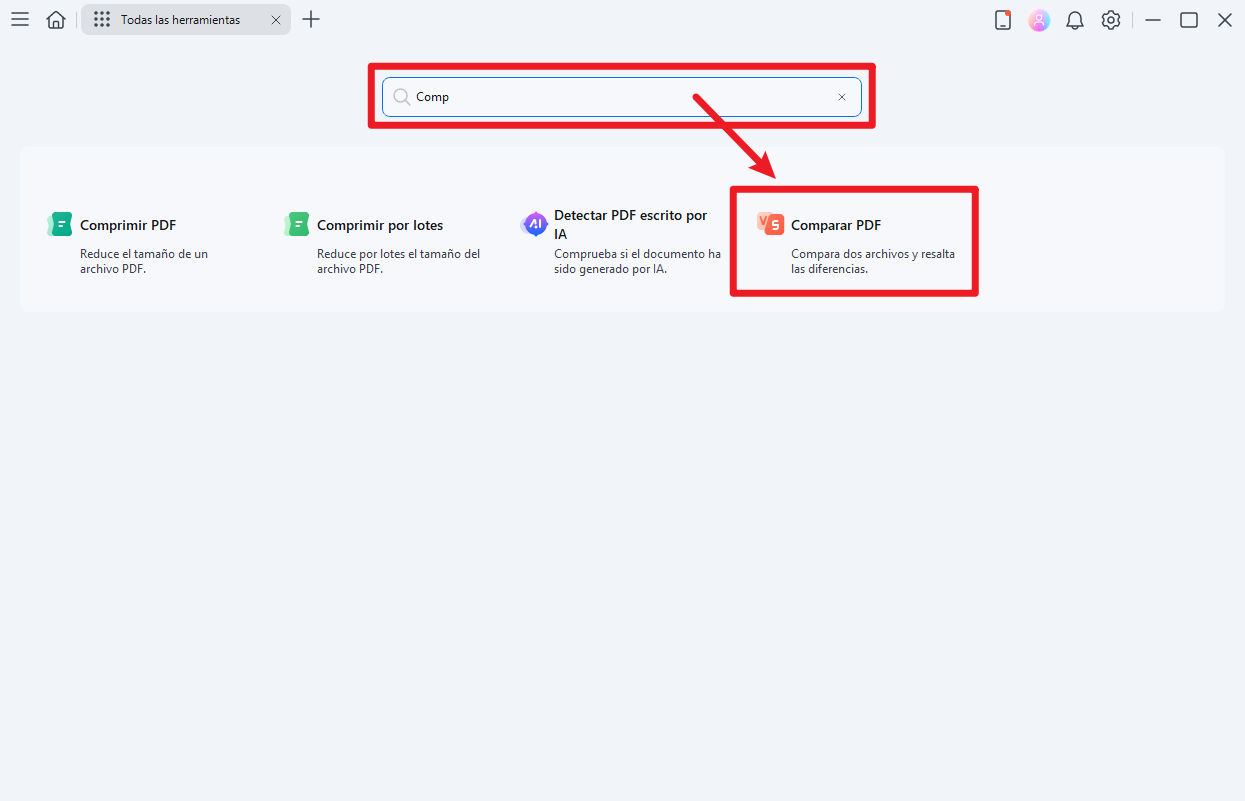 abrir pdf para comparar pdf