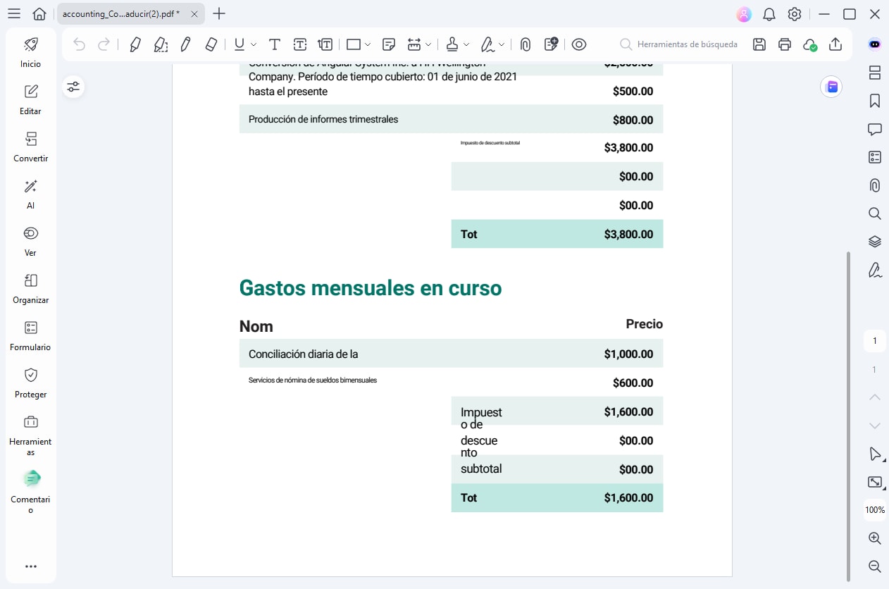 seleccionar Marcar para redacción en PDFelement