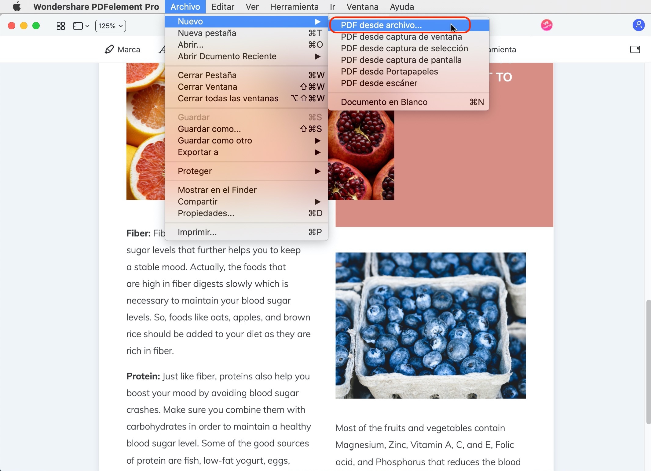 Convertir capturas de pantalla a pdf mac