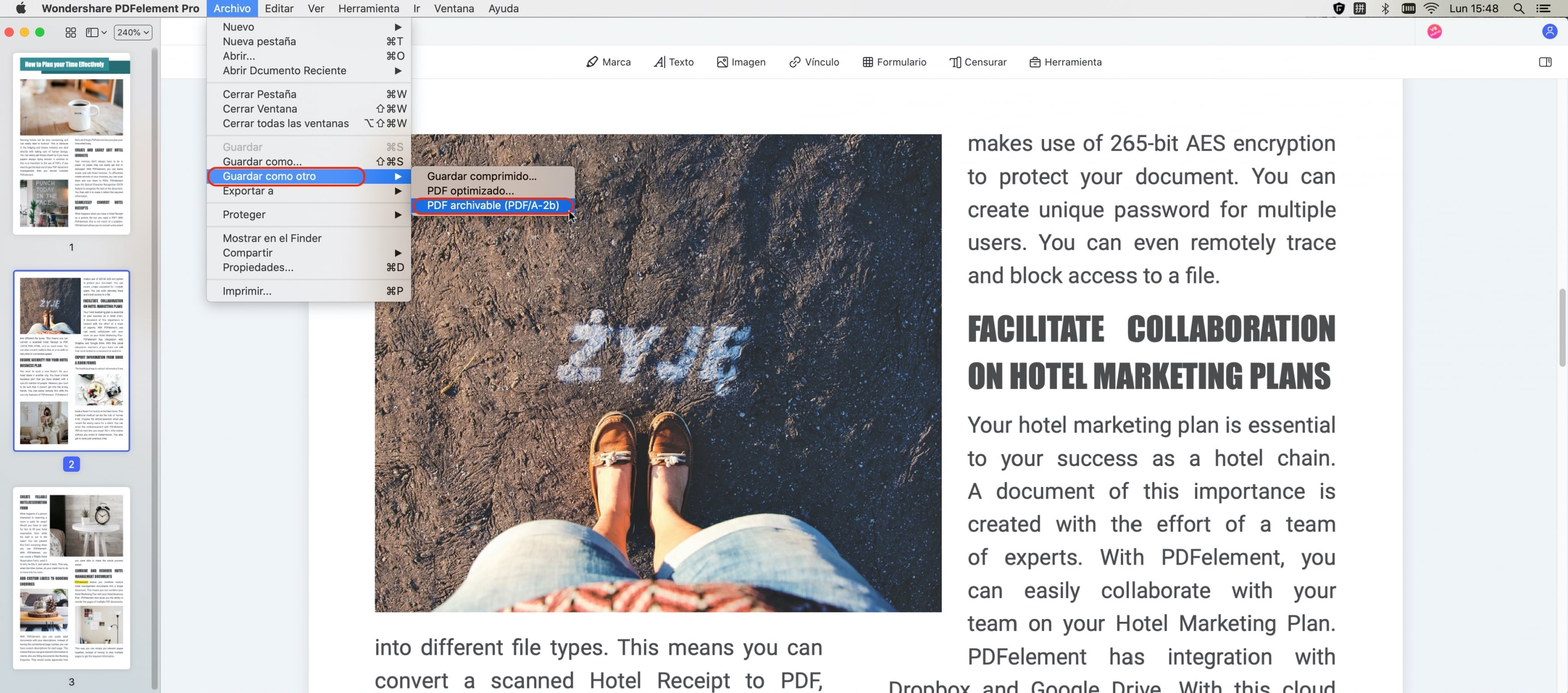 Convertidor de imagen a PDF para Mac OS