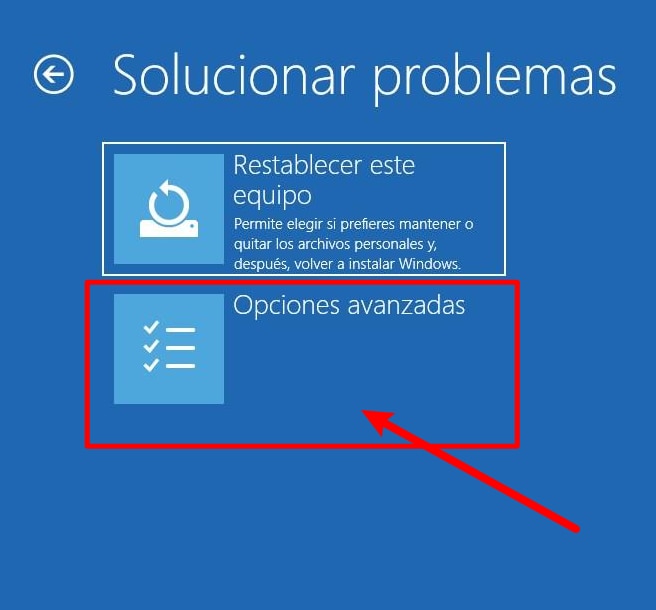 Windows 10 reparación automática de pantalla negra 4