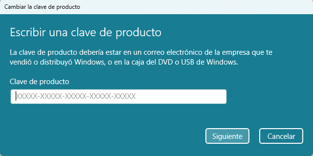 clave de producto