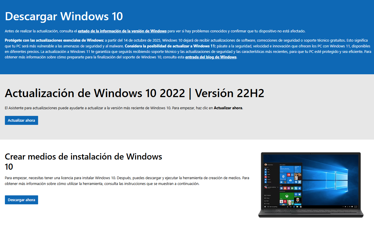 descargar media creation tool