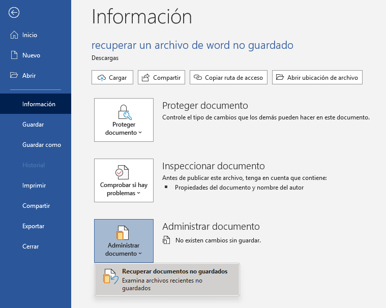 administrar documentos