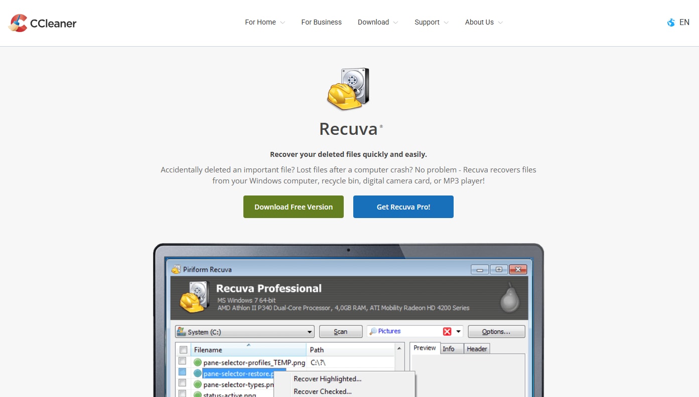 Recuperar archivos de tarjetas SD con Recuva y su mejor alternativa