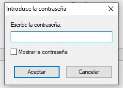 escribir la contraseña