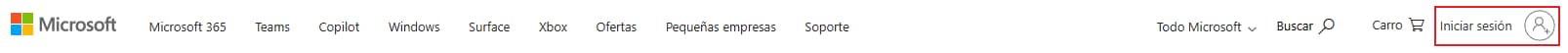 seleccionar iniciar sesión