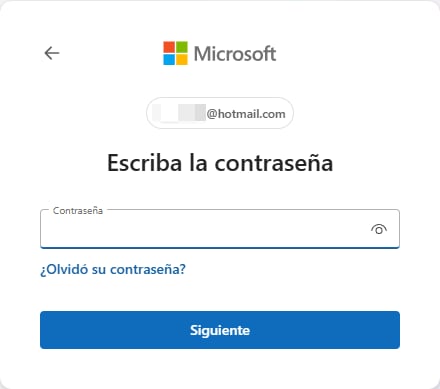 olvidó su contraseña
