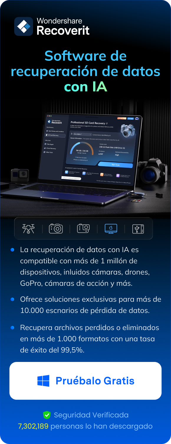 funciones de Recoverit