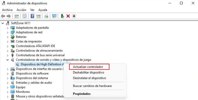 actualizar controlador