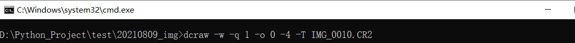 extraer imagen con dcraw