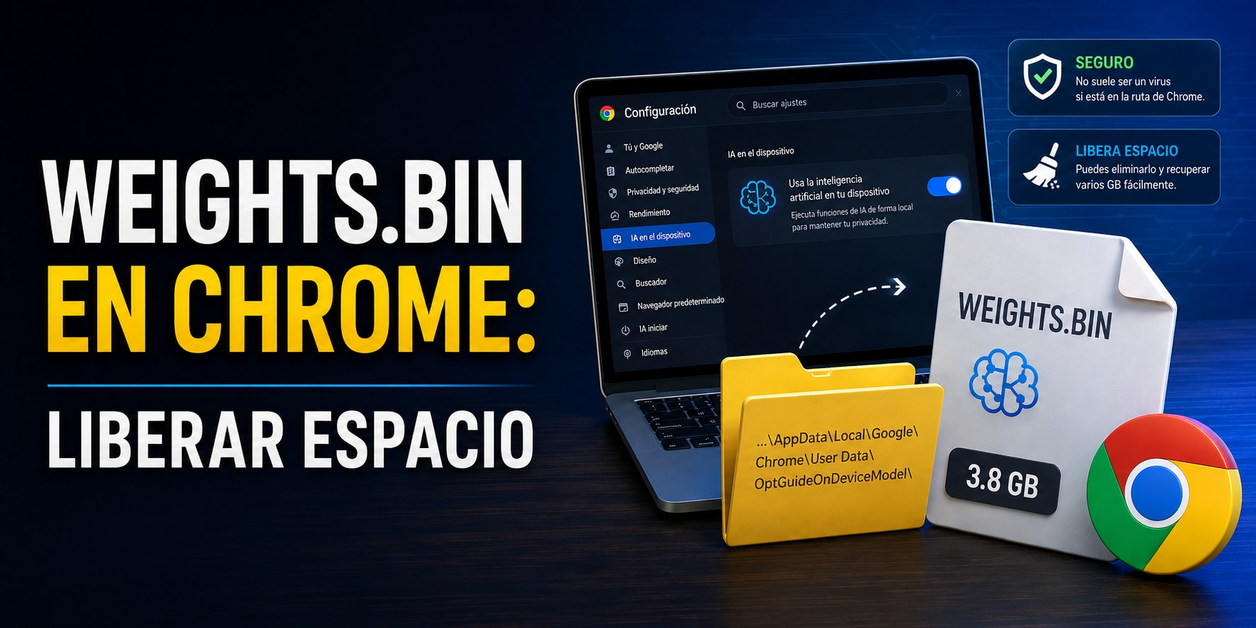 ¿Qué es weights.bin en Chrome y se puede borrar sin problemas?