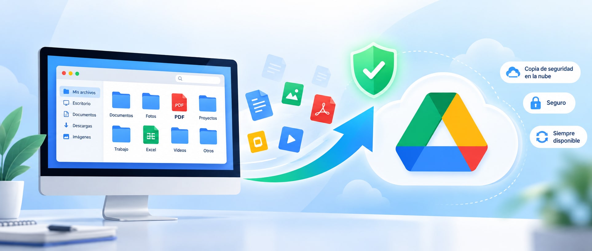 Cómo hacer una copia de seguridad de archivos en Google Drive