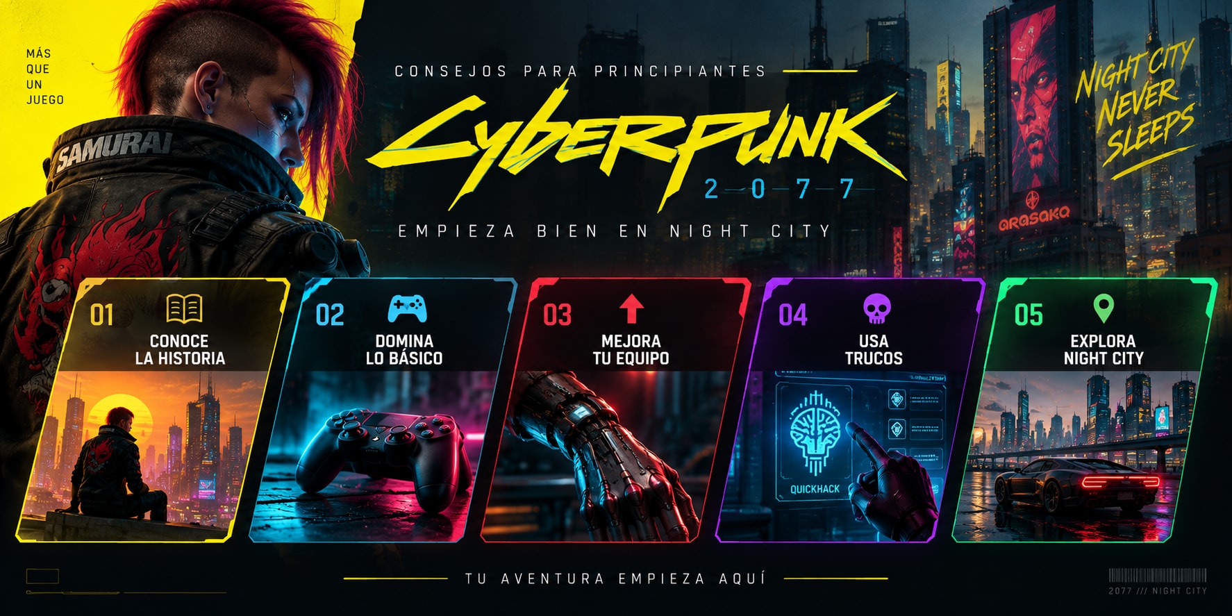 Consejos para empezar Cyberpunk 2077 y configurar la primera partida