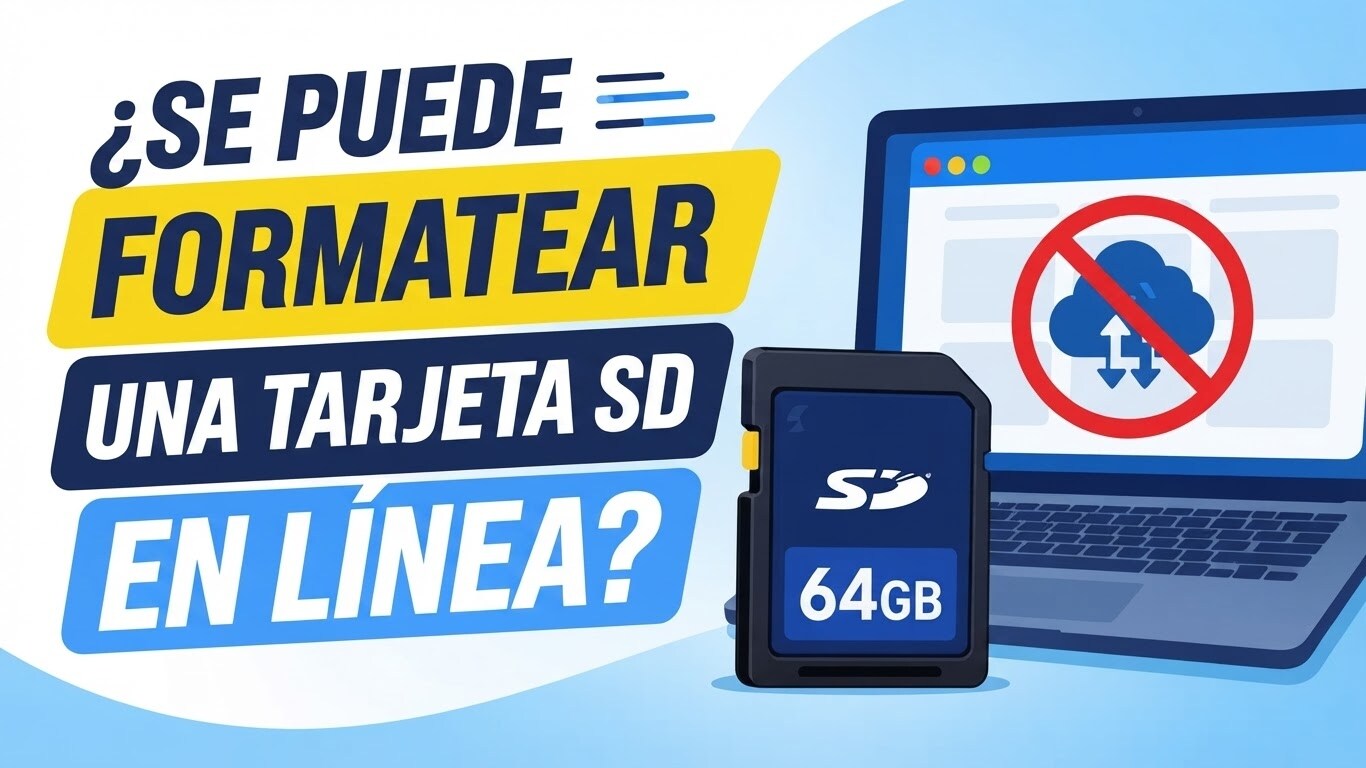 ¿Se puede formatear una tarjeta SD online gratis?
