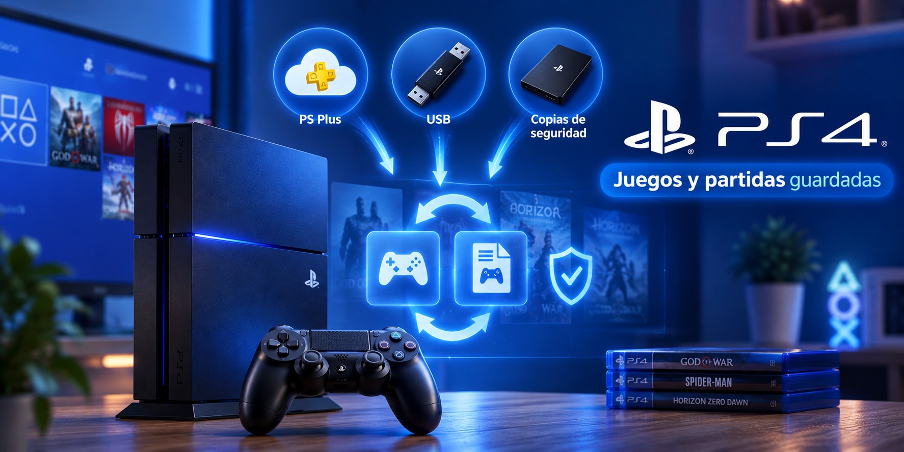 Cómo recuperar juegos y partidas guardadas de PS4: PS Plus, USB y copias de seguridad