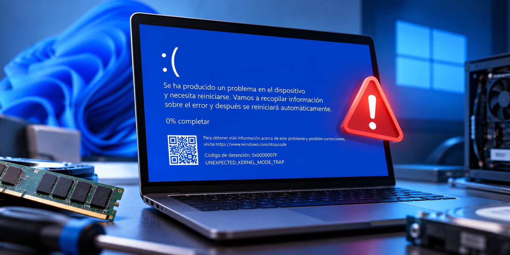 Cómo solucionar UNEXPECTED_KERNEL_MODE_TRAP (0x0000007F) en Windows 11/10
