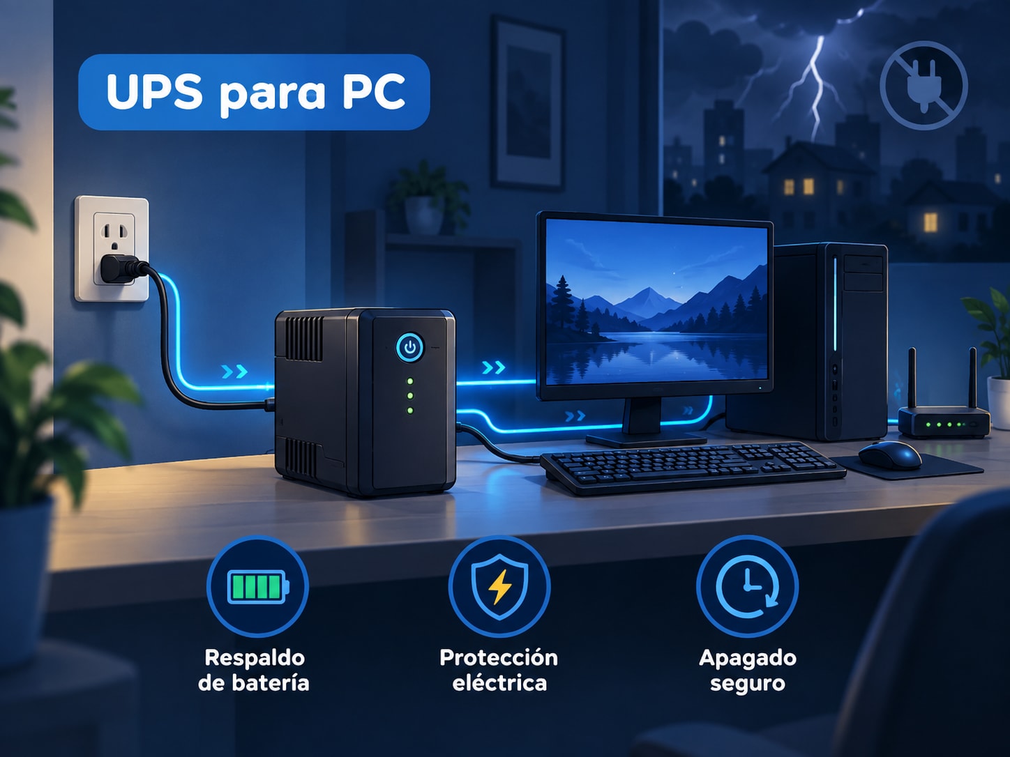 UPS, No Break o SAI para PC: qué es, cómo elegirlo y proteger tus datos