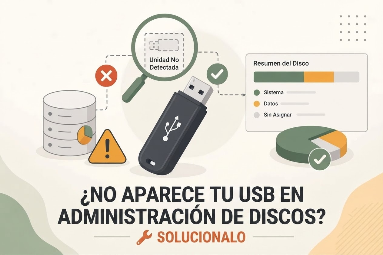 USB no aparece en Administración de discos: 6 soluciones