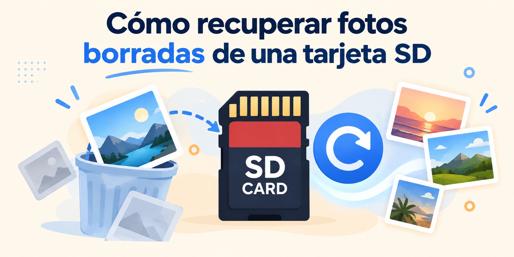 Cómo recuperar fotos borradas de una tarjeta SD o microSD