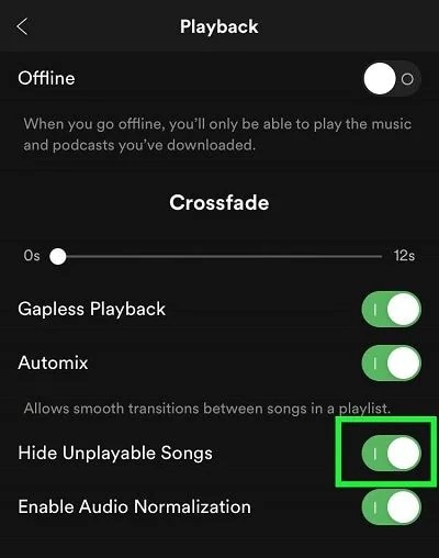Recuperar Canciones Ocultas Spotify en iOS
