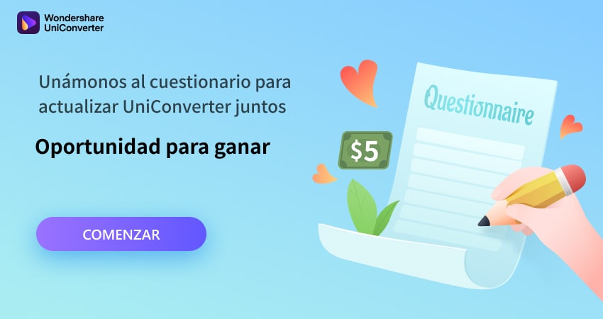 Comparte tus ideas a través de Wondershare UniConverter