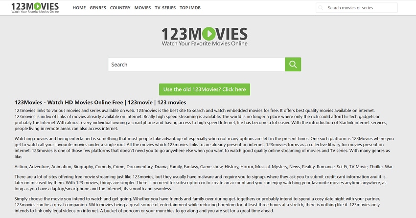 sitios de películas gratis en linea