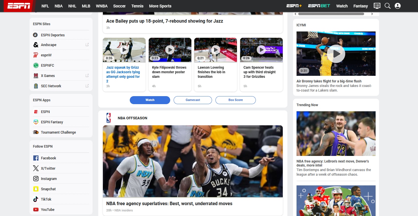 ESPN (sitio web y app)