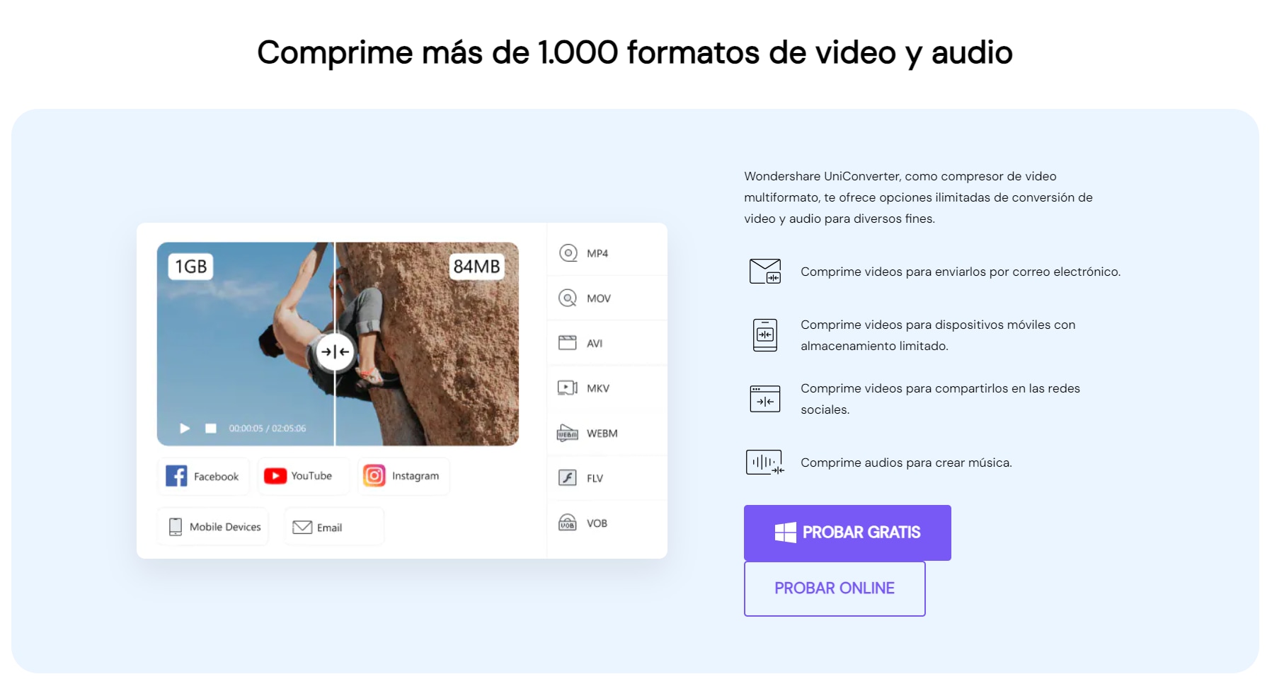 reducir tamano de video