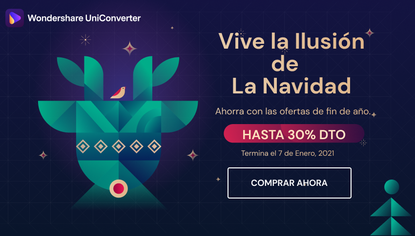 Compra ahora con Wondershare Navidad 2020 Venta promocion